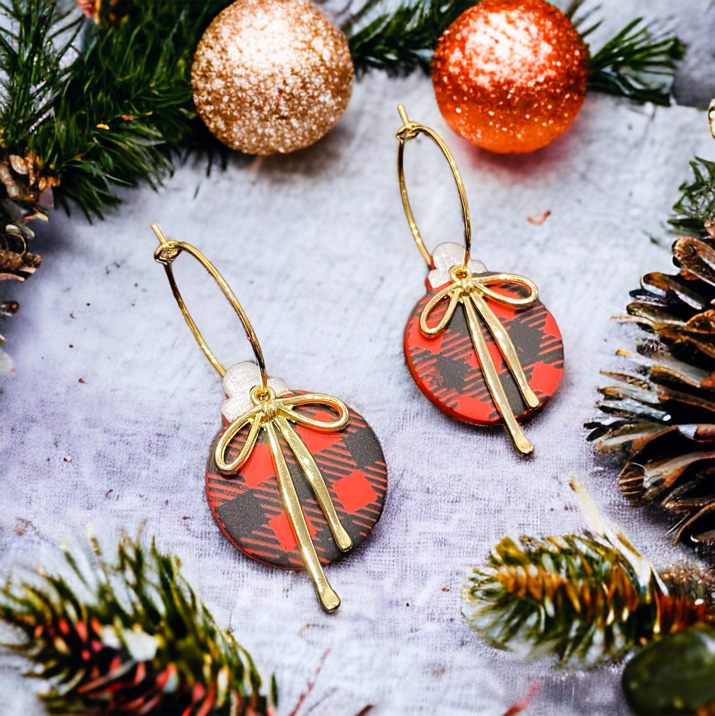 Mini Buffalo Plaid- Polymer Clay Silkscreen (Party Pack)