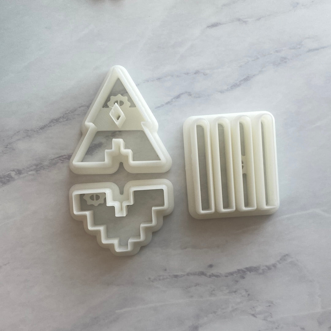 Aztec Fringe - Polymer Clay Cutter Set