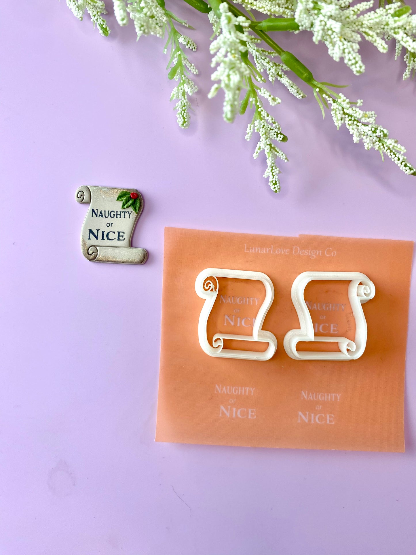 Santa’s List - Polymer Clay Cutter & Silkscreen Set