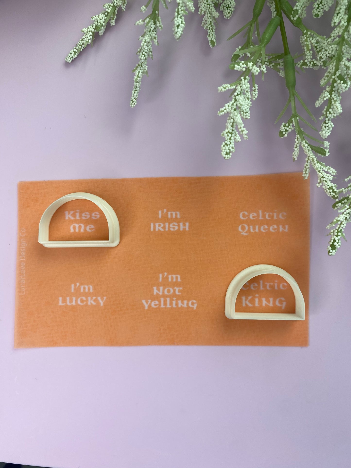 Irish - Polymer Clay Silkscreen