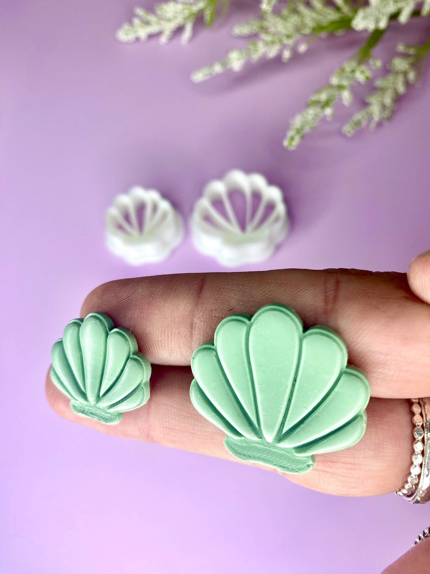 Oyster Clam shell - Polymer Clay Cutter