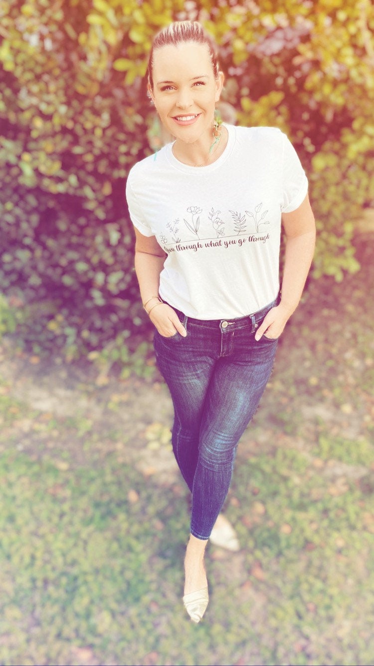 Grow Through What You Go Through - 100% Cotton T-Shirt