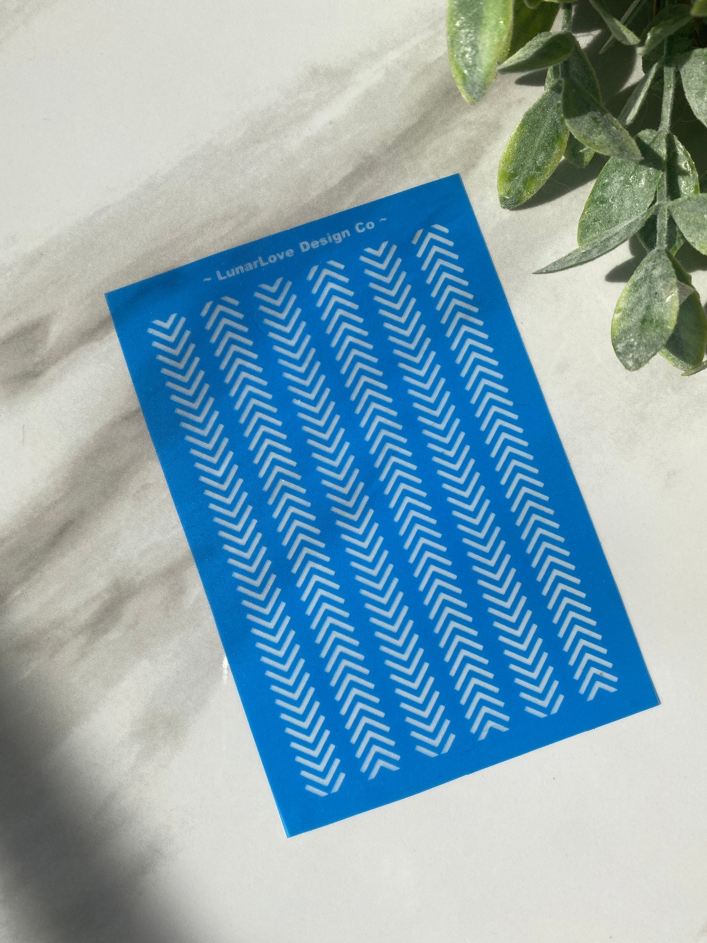 Chevron Tracks - Polymer Clay Silkscreen