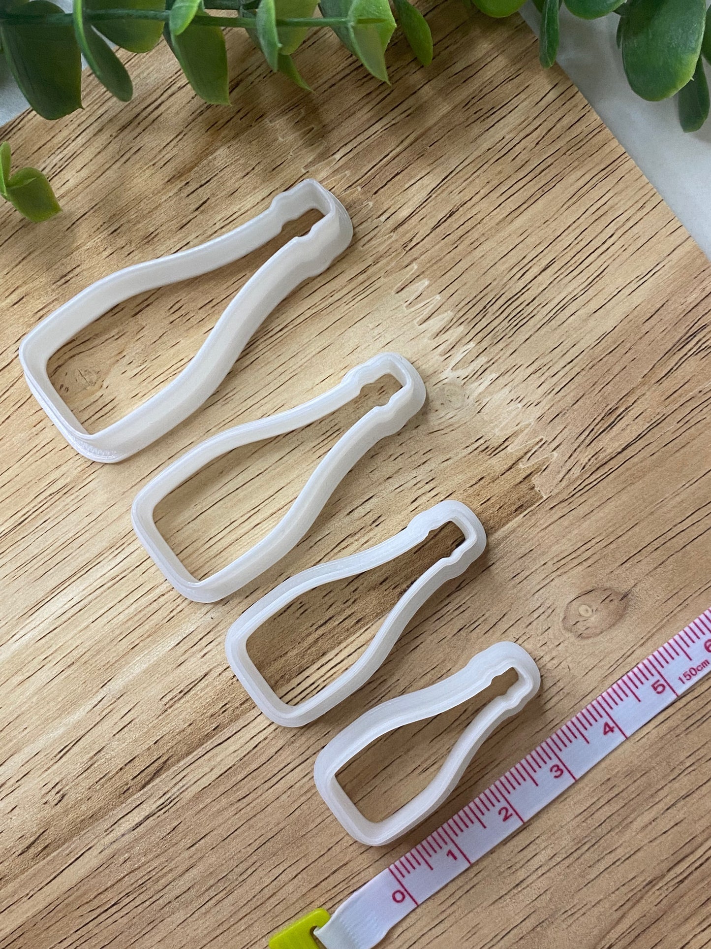 Wine Champagne Rose Bottle - Polymer Clay Cutter Sets