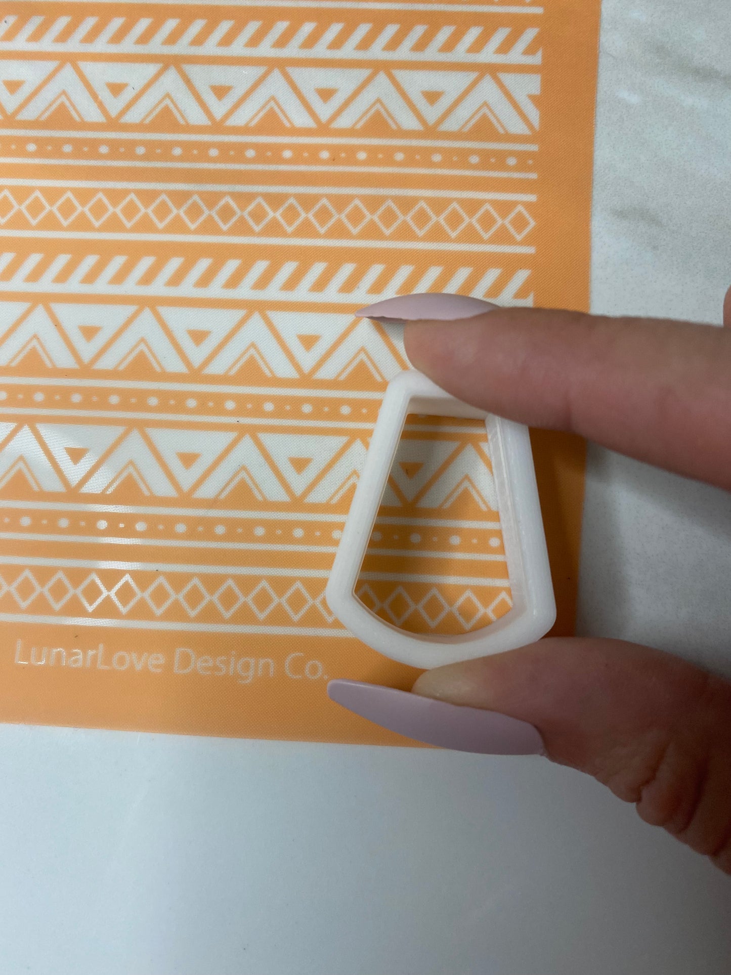 Aztec 2 - Polymer Clay Silkscreen