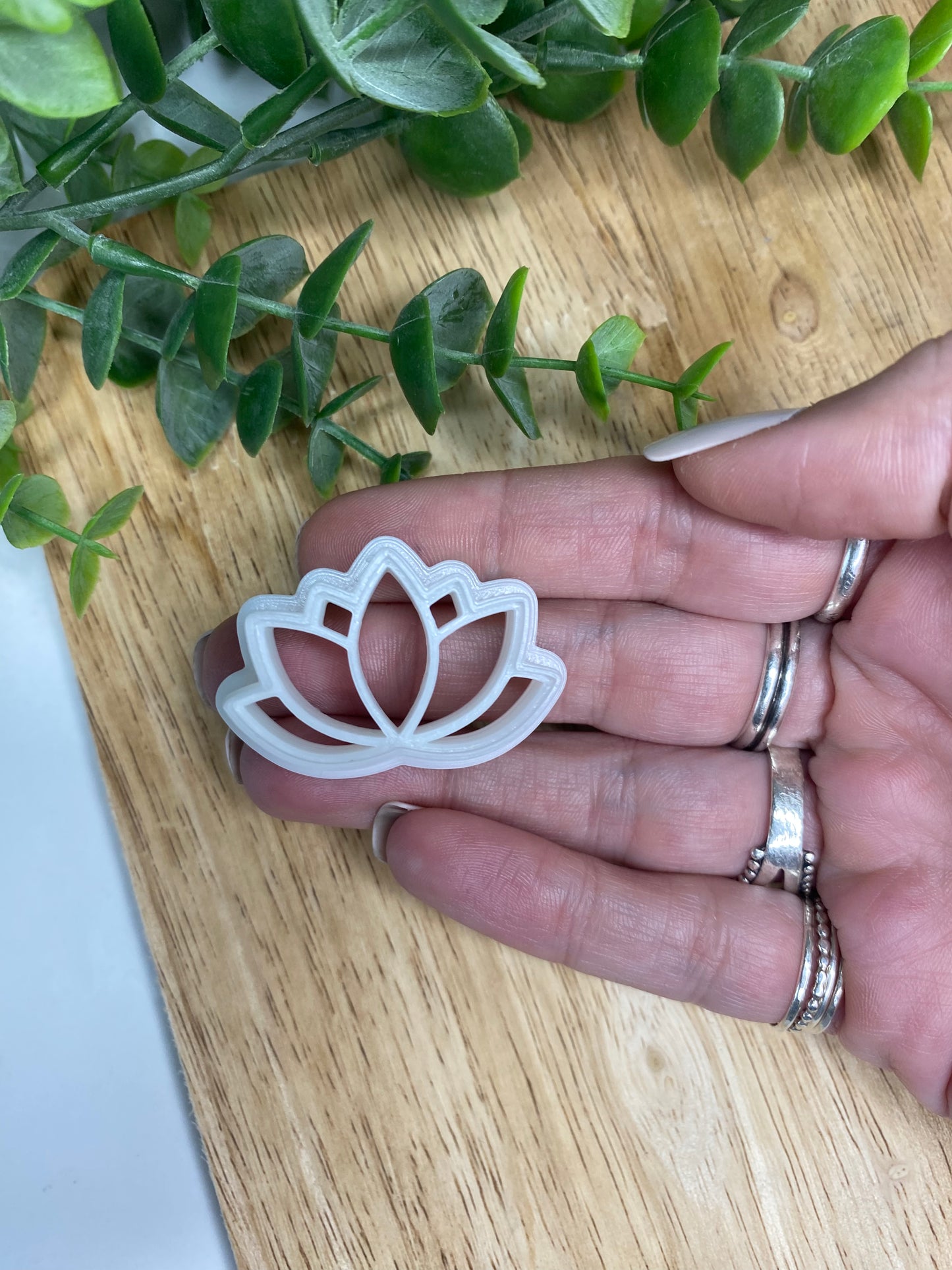 Lotus Embossing - Polymer Clay Cutter