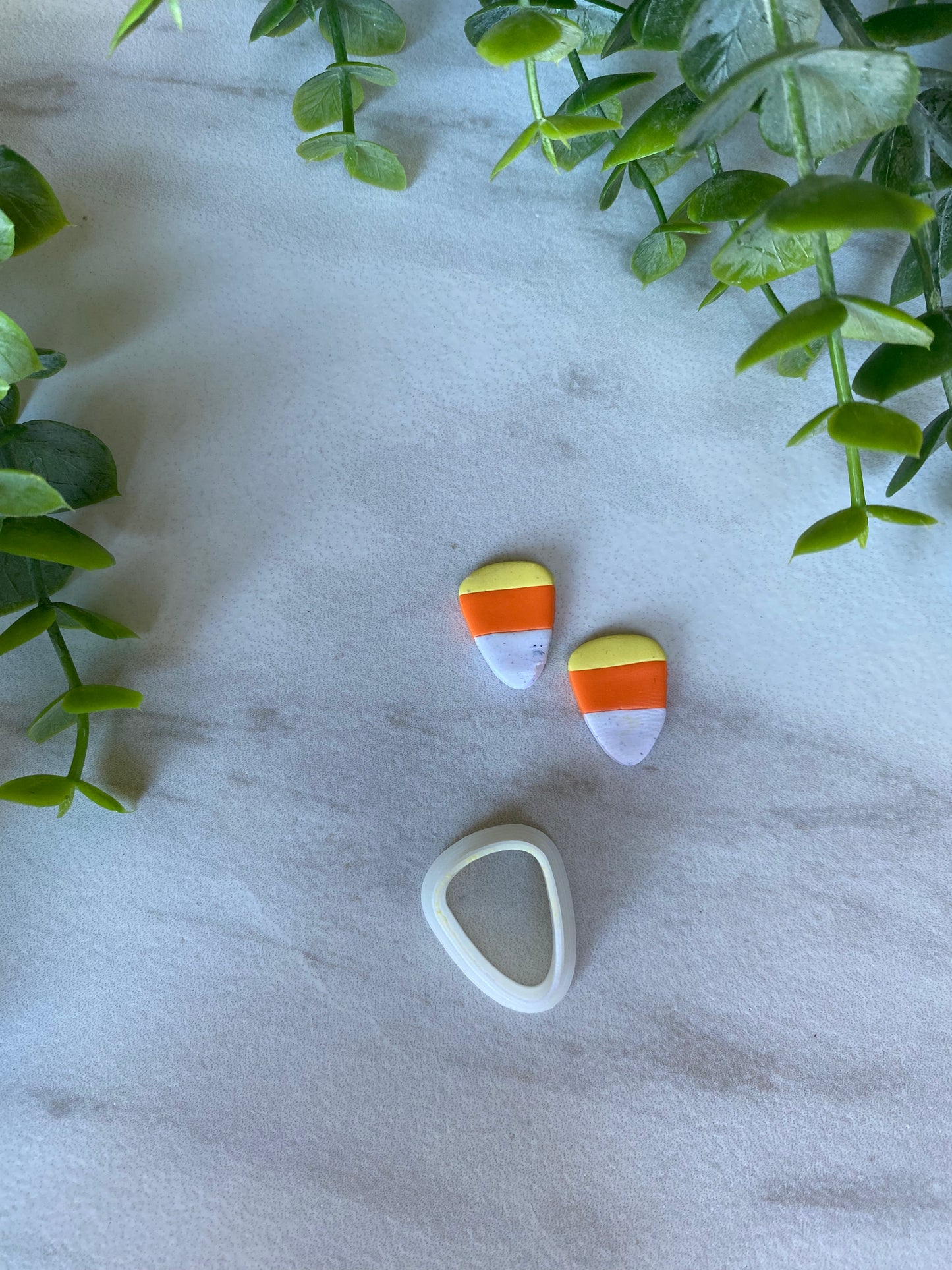 Chubby Candy Corn Polymer Clay Cutter