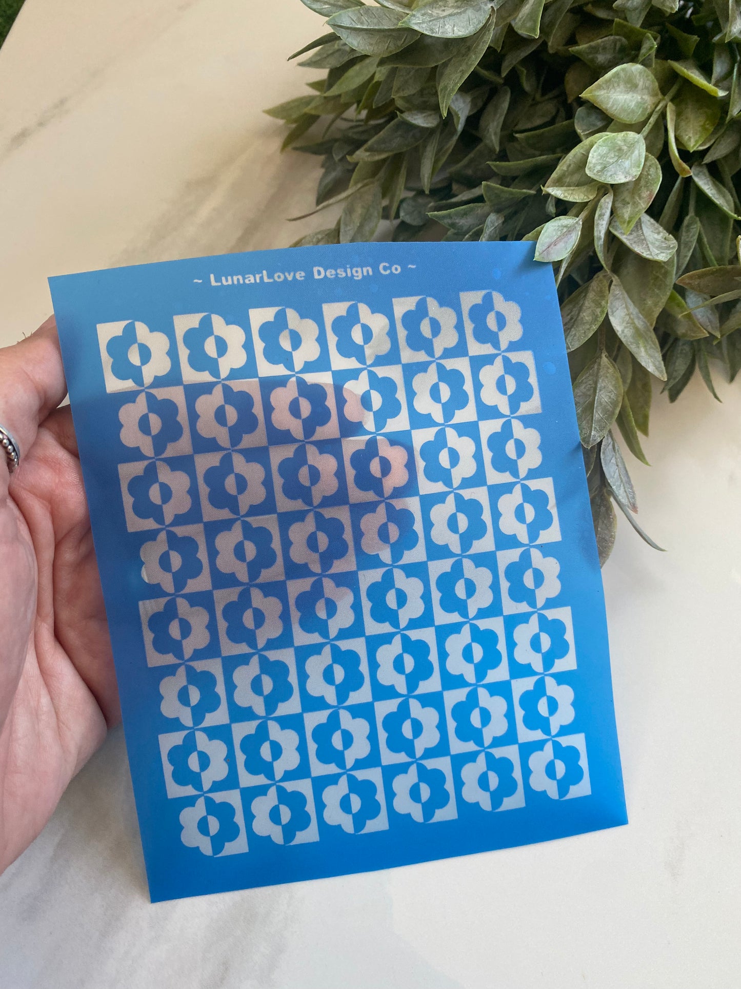 Retro Flower Power - Polymer Clay Silkscreen