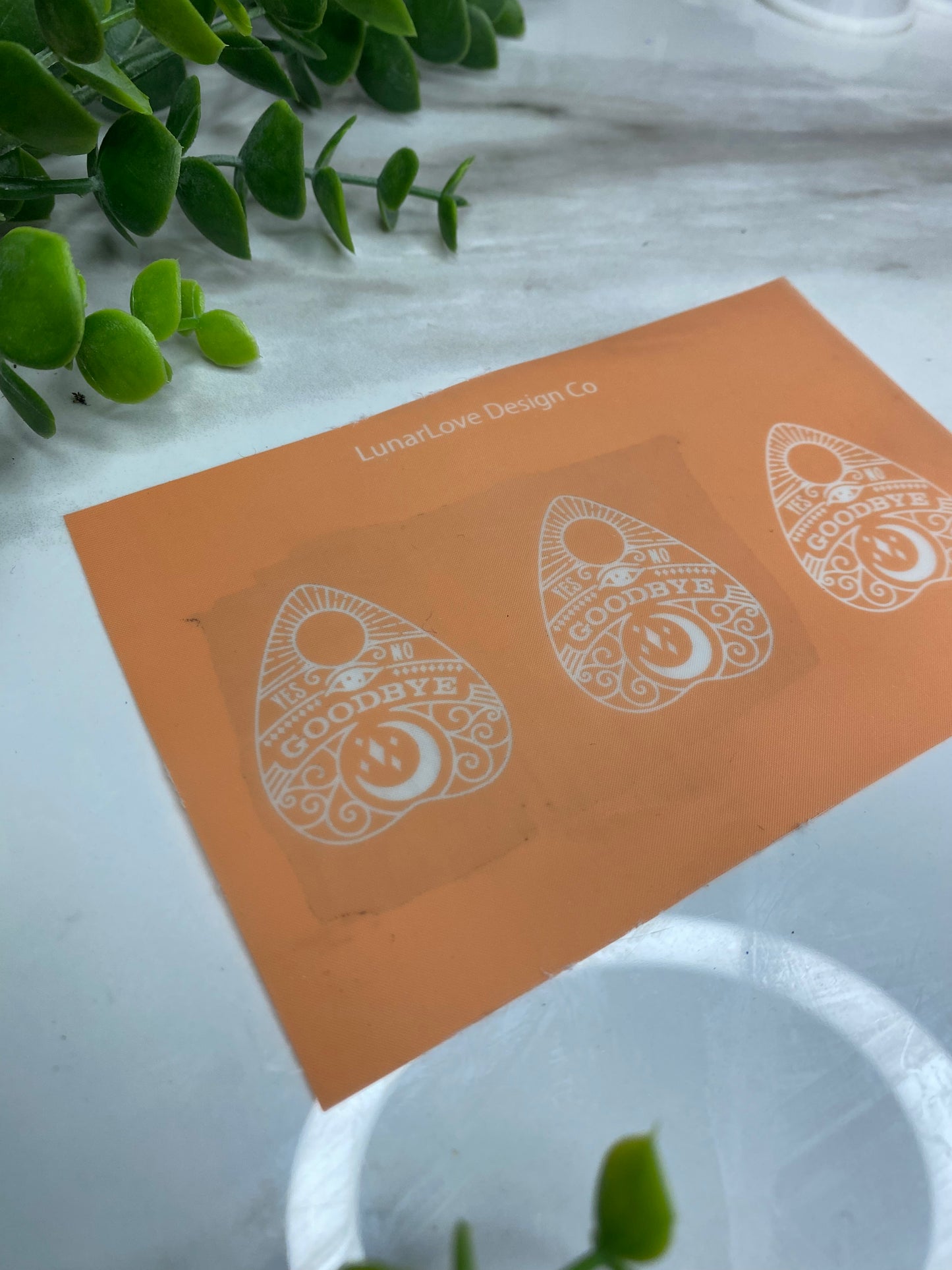 Ouija Planchette - Polymer Clay Silkscreen