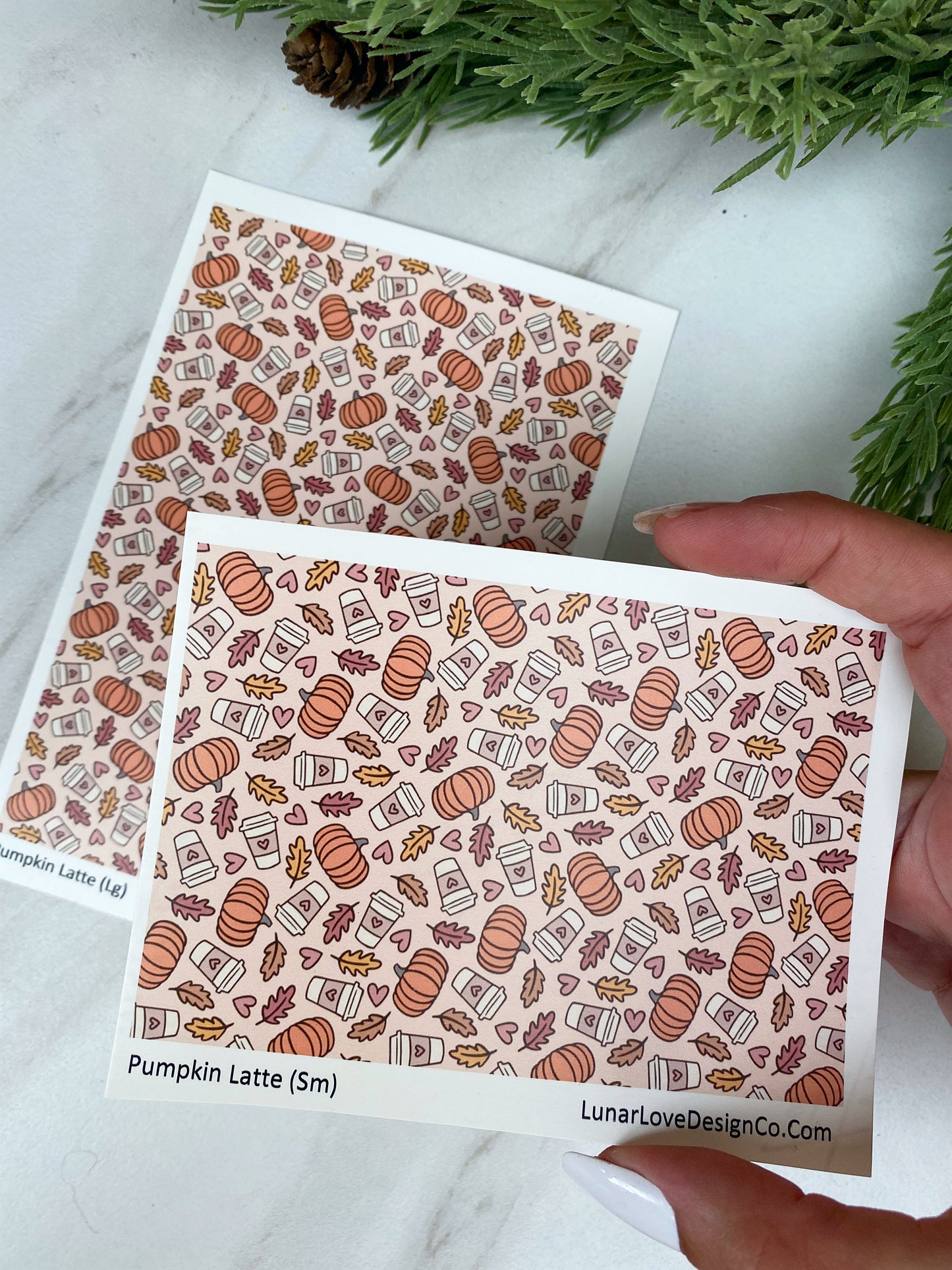 Pumpkin Latte - Clay Tattoo Sheet