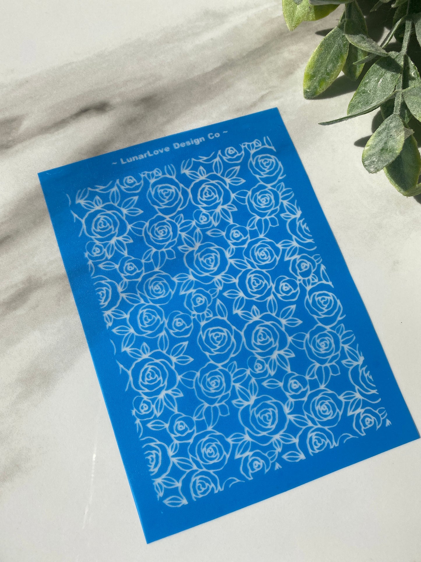 Roses - Polymer Clay Silkscreen