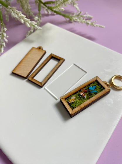 Mini Rectangular Taxidermy Frame - Wooden Blank