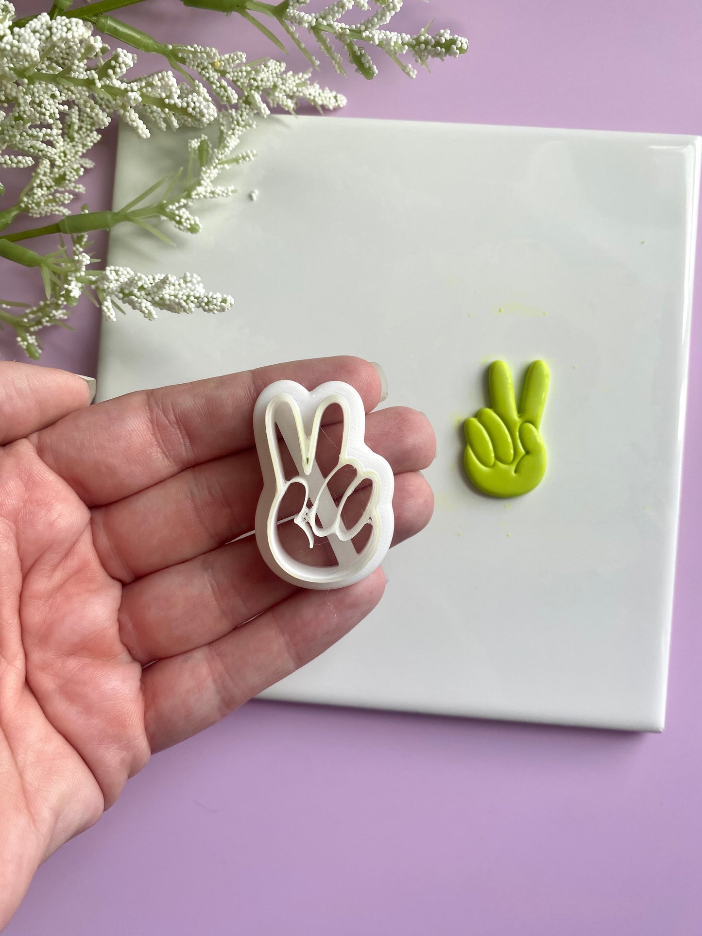 Peace - Polymer Clay Cutter