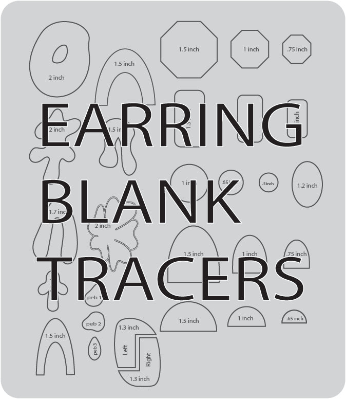 Earring Blank Tracers - Downloadable PDF