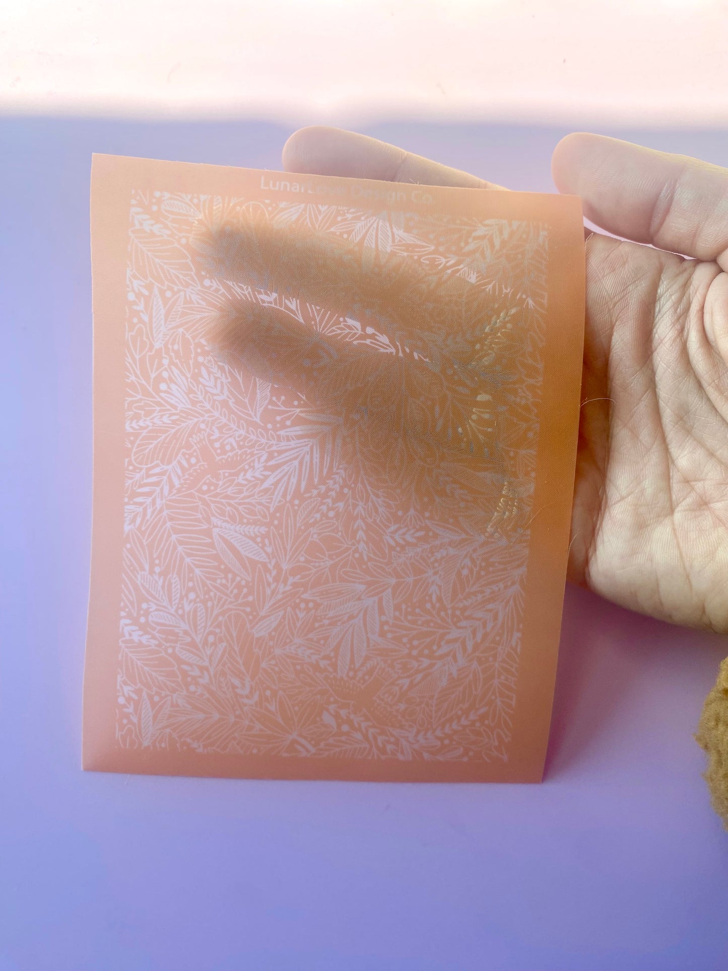 Plants and birds - Polymer Clay Silkscreen