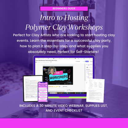 Training Kit for Polymer Clay Workshops & Classes - How to start hosting your own events
