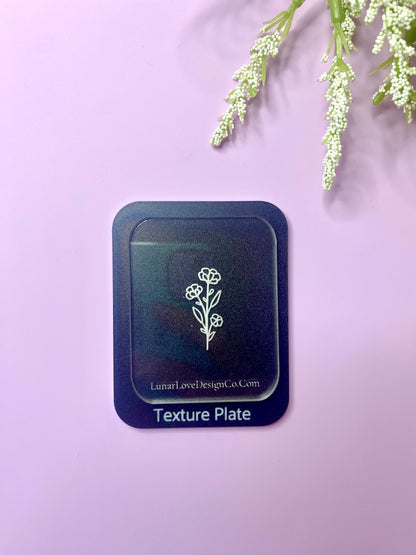 Polymer Clay Texture Stamp - Floral 2
