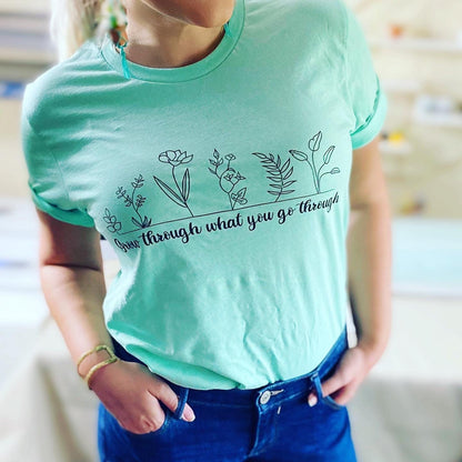 Grow Through What You Go Through - 100% Cotton T-Shirt