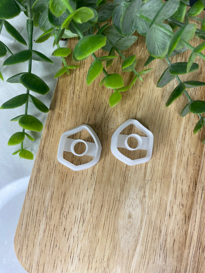 Petite Organic Donut Stud - Polymer Clay Cutter Set