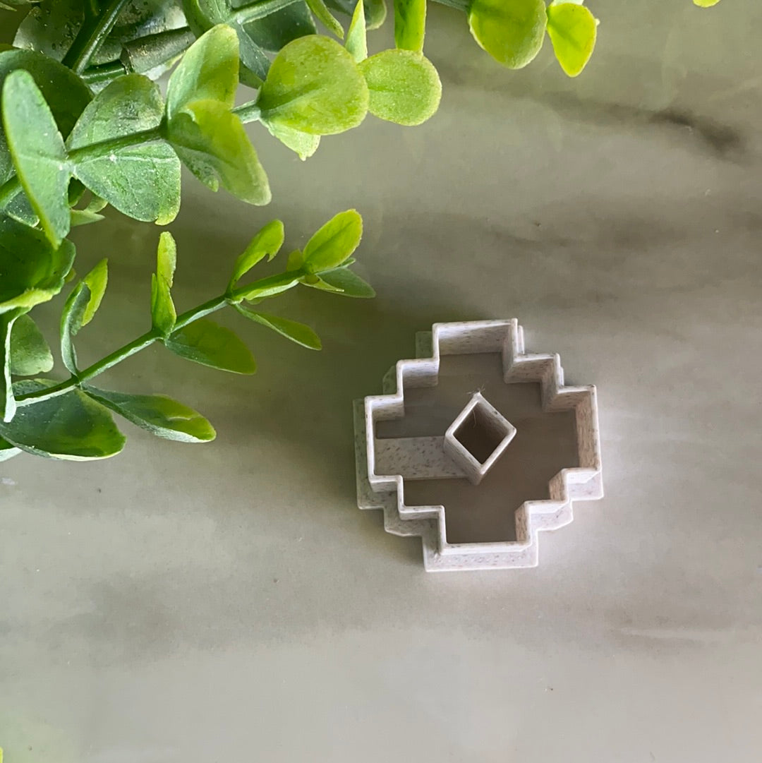 Small Aztec Square - Polymer Clay Cutter