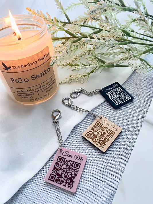 QR Business Card Keychain