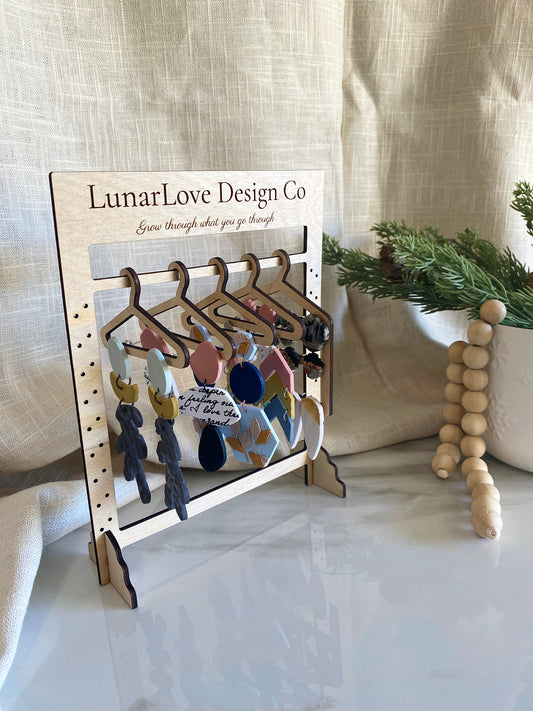 Earring Closet Rack Hanger - Business Jewelry Display (Customizable)