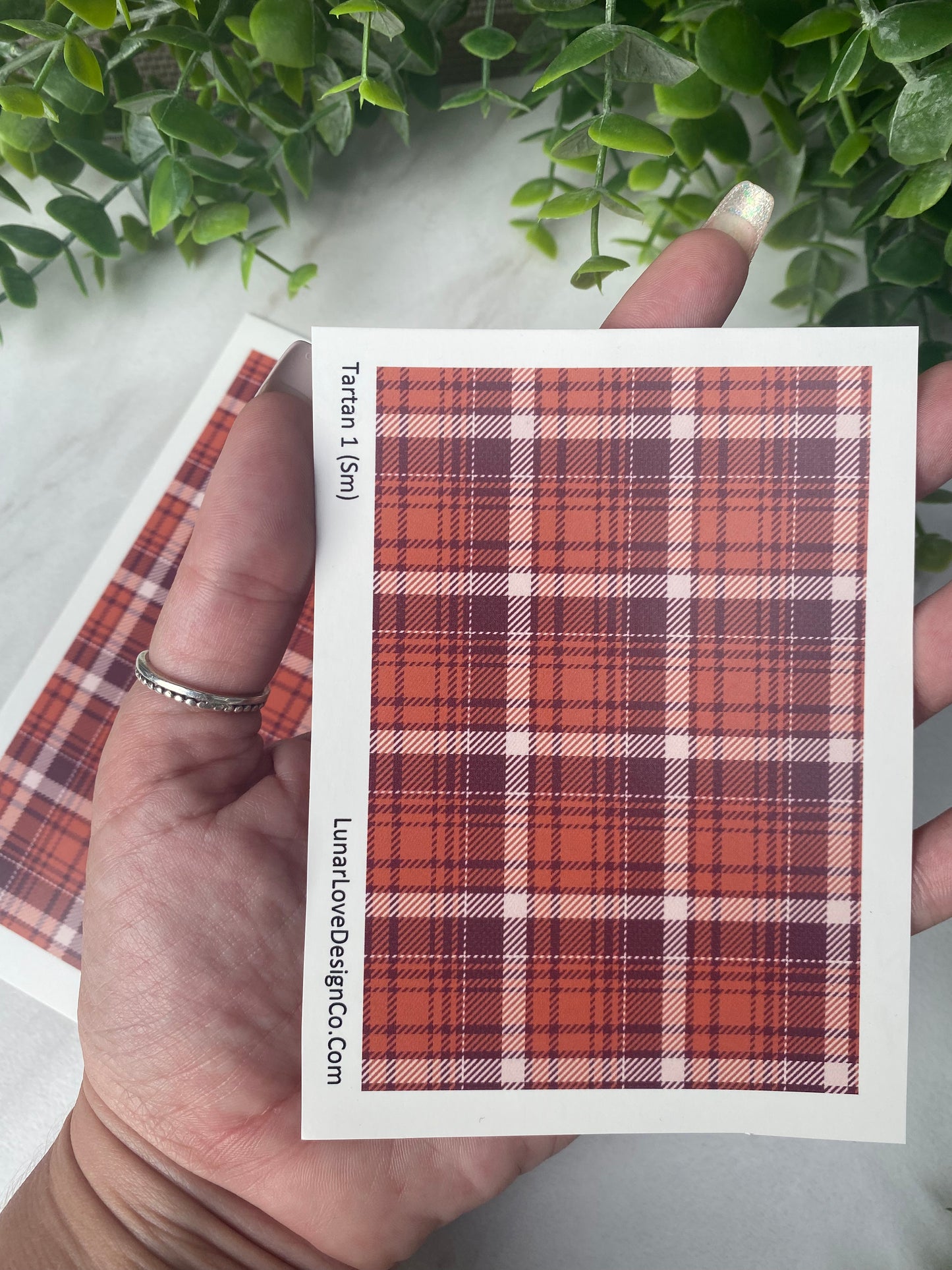 Tartan Plaid 1 - Clay Tattoo Sheet