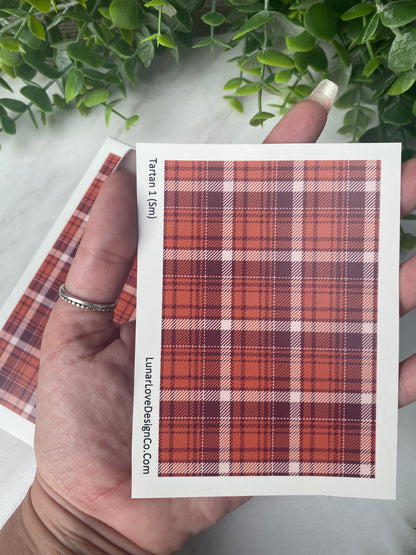 Tartan Plaid 1 - Clay Tattoo Sheet