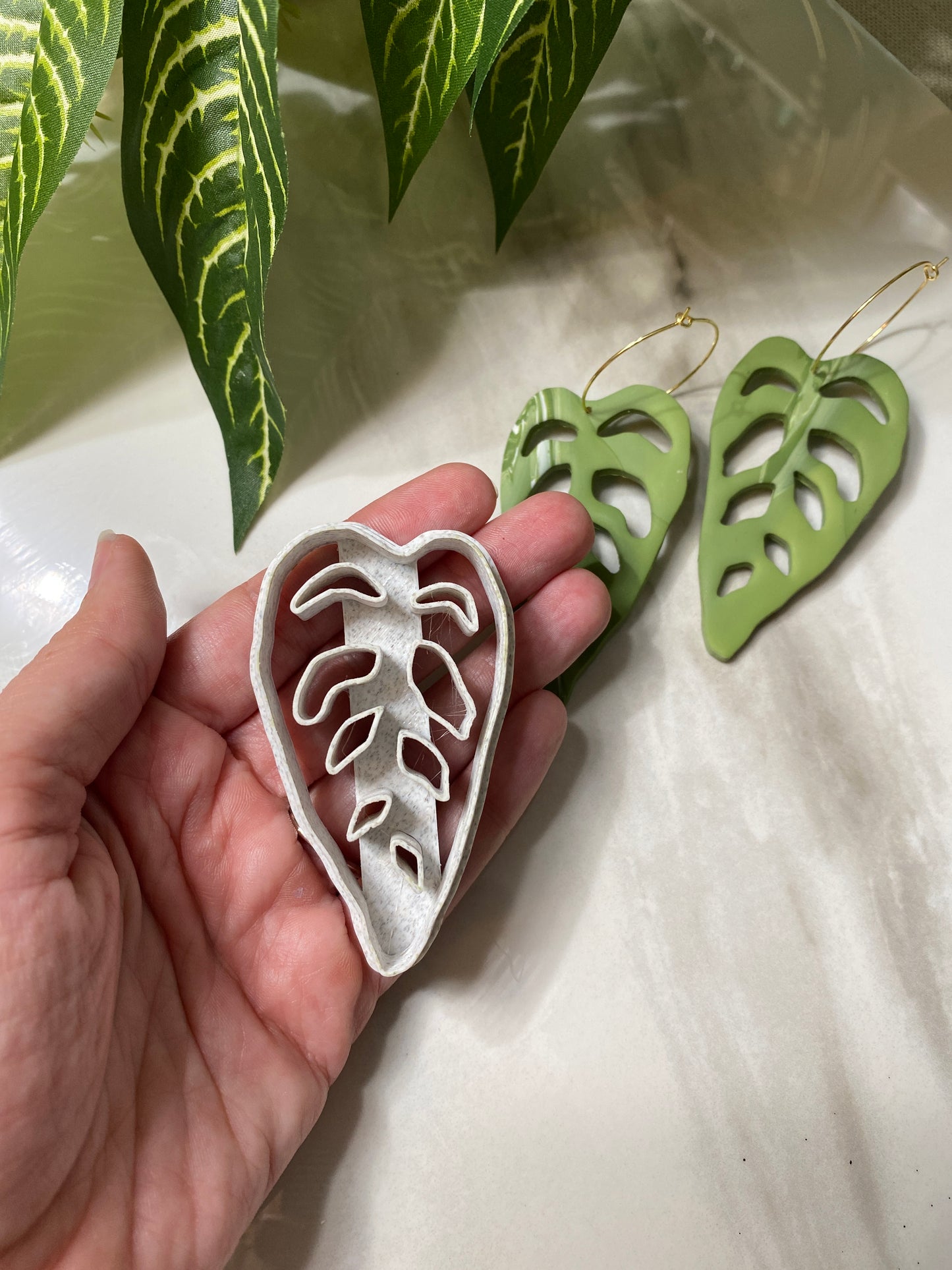 Swiss Cheese Monstera (Statement size) - Polymer Clay Cutter
