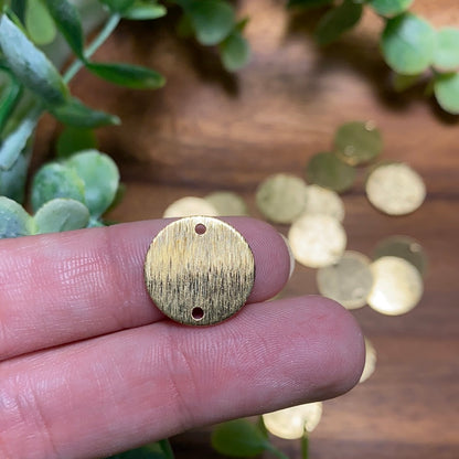 Circle Brass Connects (2 Pc) - Jewelry Findings
