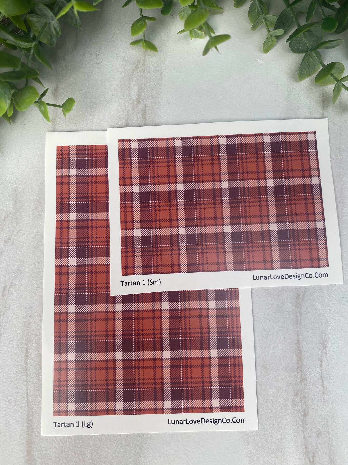 Tartan Plaid 1 - Clay Tattoo Sheet